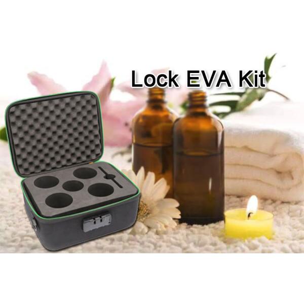 Large Bottle Essential Oil Storage Box Custom EVA Shock - Proof Lock Kit