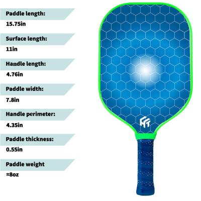 Graphene Glass Fiber Pickleball Paddle with Customized Design and Carbon Fiber Sleeve