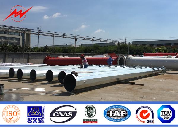 50FT 60FT Electrical Power Pole with Minimum Yield Strength of 235n/mm2