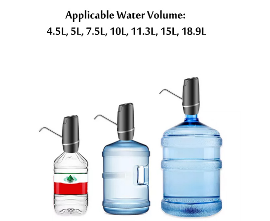 Portable Electric Auto Water Pump USB Rechargeable Gallon Bottle Dispenser Pump