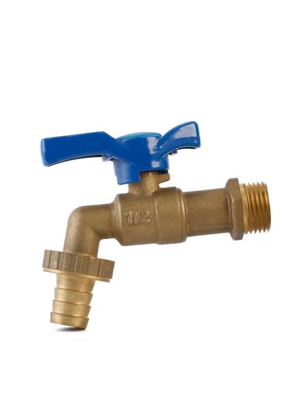 Antirust Practical Bibcock Ball Valve , Multi Scene Small Brass Water Taps