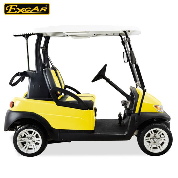 Excar Golf Buggy Electric 2 Seater Yellow And Black ISO/CE Approved