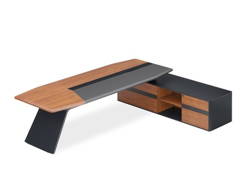 Aulenti 2 Luxury Office Desk with W6600*D2000*H760(mm) and W3600*D1500*H760(mm)