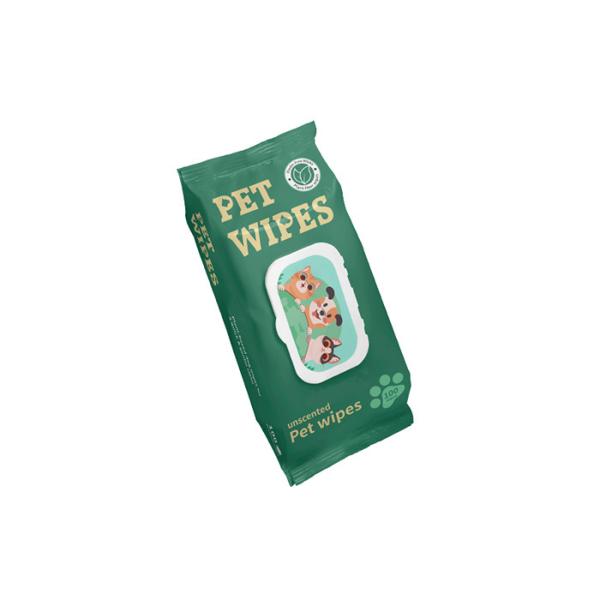 Alcohol Free Pure Water Pet Wet Wipes Biodegradable Dog Cleaning Wipes Customizable
