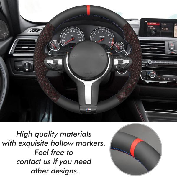 Hand sewing PU leather Steering Wheel Cover For Chevrolet Silverado 1500 1999-2002