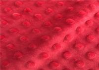 Poliéster 100% da tela de Minky Dot Bubble Knit Minky Plush de veludo