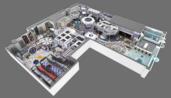 400w Commercial Indoor Playground Equipment Soft Play Set For Shopping Mall