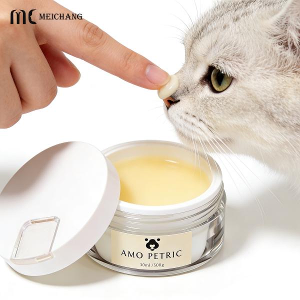 30G 50G Pet Balm Jar with Built-in Spoon and Airtight Sealing for Hygienic Pet Paw & Nose Care