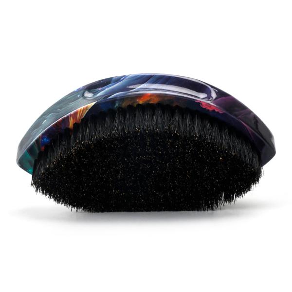 Logo personnalisé brosses de sangle 360 Wave Brush avec poignée en bois