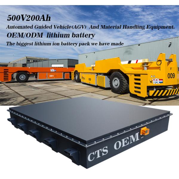 Блок батарей 500v 200AH 100kwh 80kwh HV лития AGV Ev порта CTS