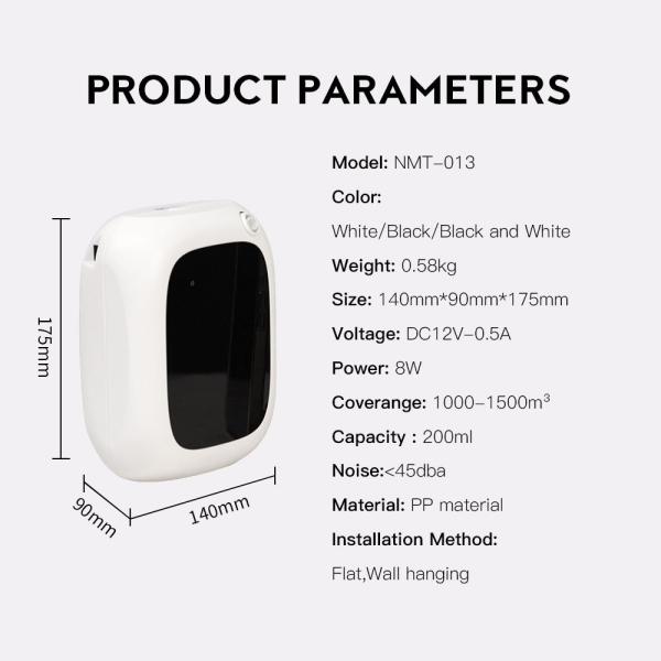 スマートネブライジングディフューザー - 5,300平方フィート (残留物なし,ペットと家具に安全) のブルートゥース制御冷気技術