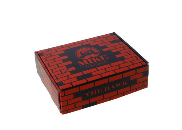 Matt Laminated Custom Made Boxes With Logo Colored Inside Corrugated Paper