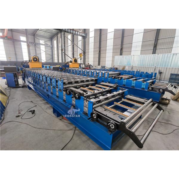 “840 836 5 Rib Trapezoidal Corrugated Double Layer Roll Forming Machine for Color Steel High Quality 840 836 Trapezoidal Corrugated Double Layer Roll Forming Machine 5 Rib”