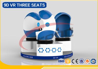 O ovo da cápsula de espaço deu forma ao simulador três Seat de 9D VR com vidros do QG VR