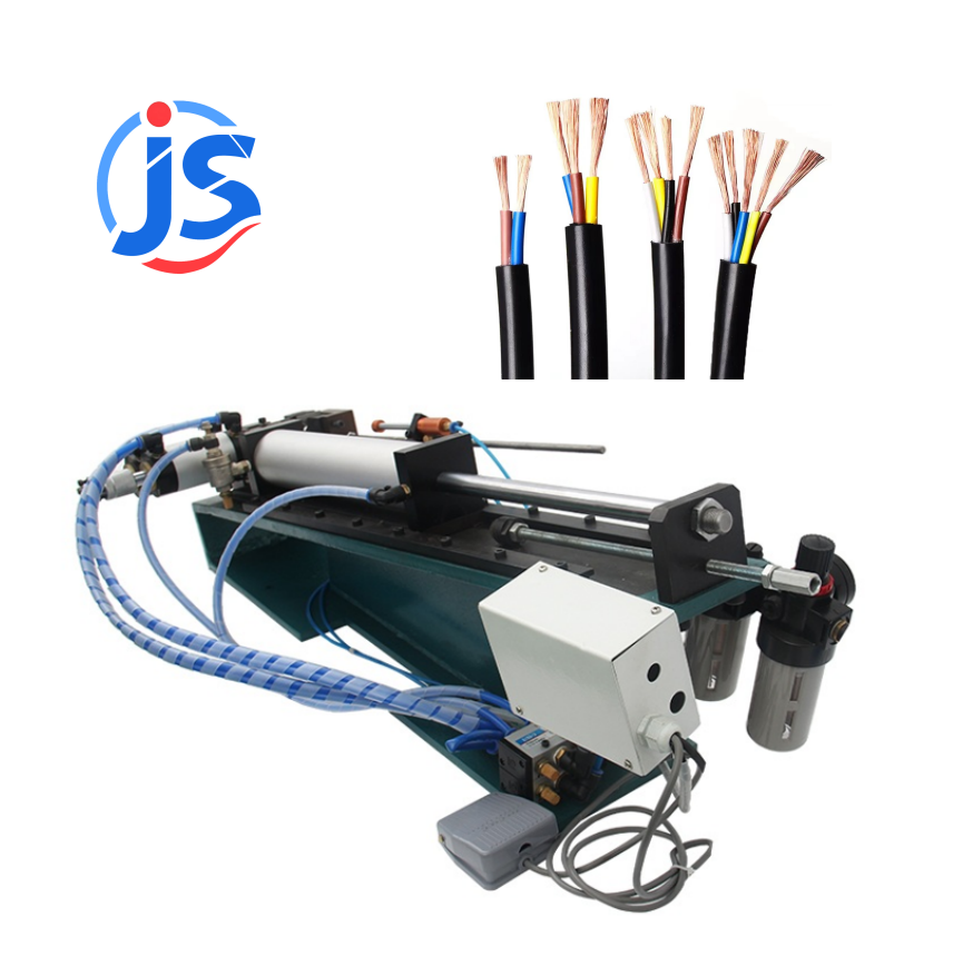 2 In 1 Semi Automatic Stripping Machine Custom Wire Stripping And Cutting Machine Lightweight