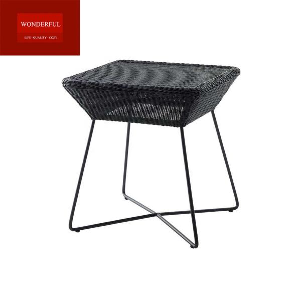 Outdoor Furniture Grey Rattan Rope Chair for Hotel Outdoor Relaxation