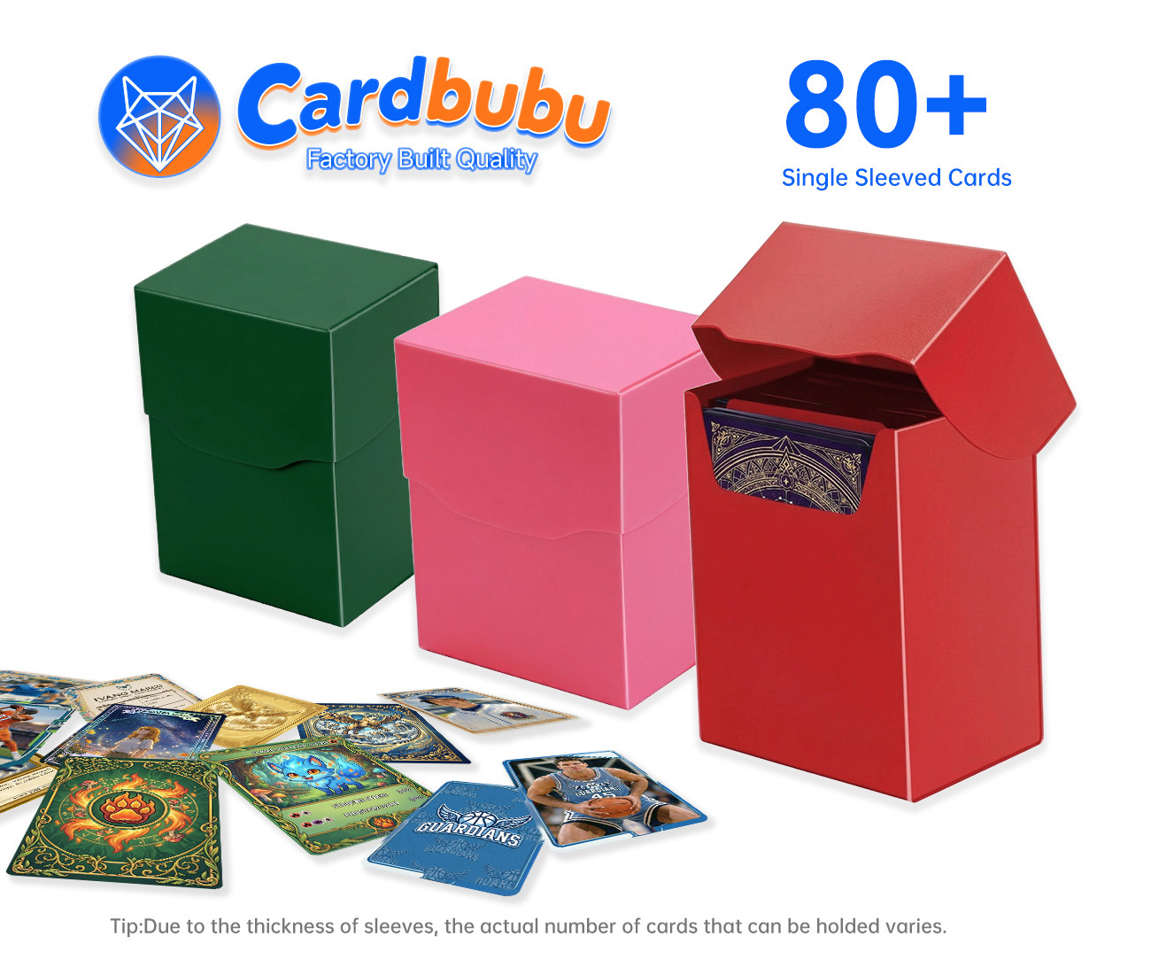 Durable Pokemon Booster Case Customizable Game TCG MTG Magic Card Deck Box