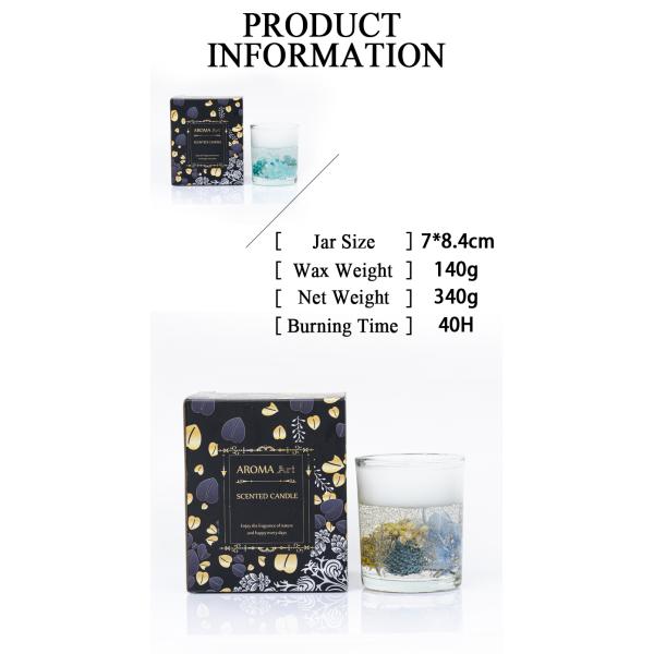 Handmade Dried Flower Scented Candle For Healing And Relaxation