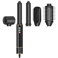 220V 5 en 1 Styler à air chaud professionnel sans frissons sécheuse à souffle pinceau bouclier redresser avec sac de voyage 3 vitesses froid