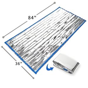 Extra Large Emergency Sleeping Bags Aluminized PE Survival Gear Supplies for