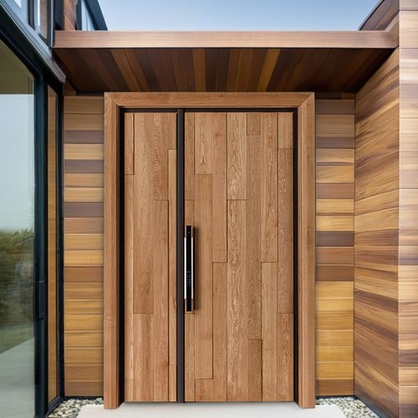 Modern Villa Doors Residential Main Kitchen Soundproof Wood Door