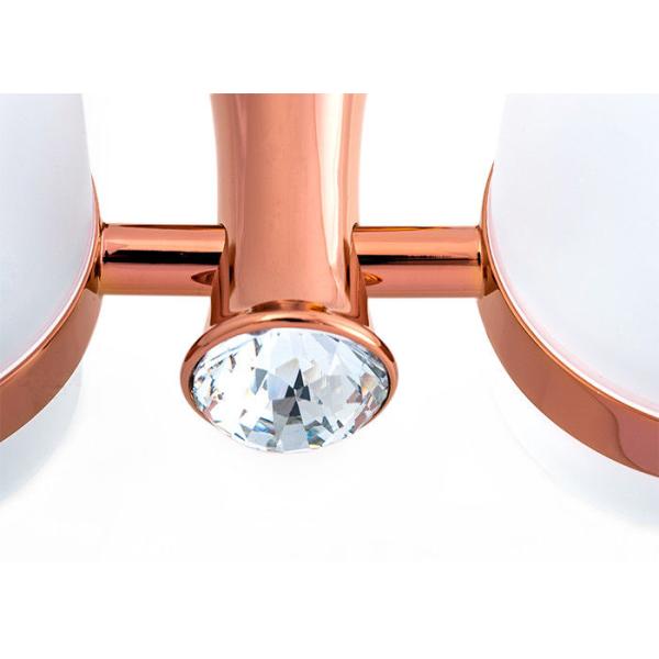 Цинковый сплав и кристаллические аксессуары для ванной двойной зубной щетки