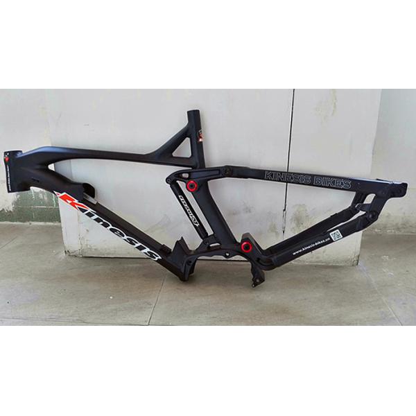 Disc Brake Full Suspension Ebike Frame , Aluminum Mountain Trail Bike Frame