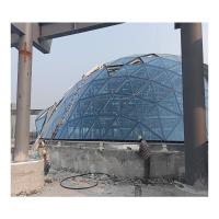 Panneau de façade en verre de mur de rideau en aluminium de couleur bleue pour la construction de structures en acier
