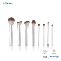 poignée en aluminium blanche de brosse de lecture de maquillage de voyage d'ODM d'OEM 8pcs