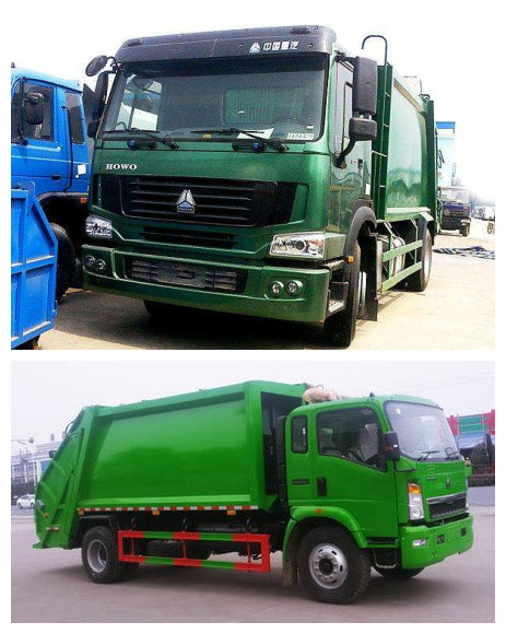 4x2 8cbm Garbage Compactor Truck / Waste Garbage Truck With 6 Wheels