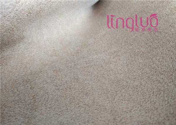 Fastness Suede Sofa Fabric Texturized Bronzing Luxurious Grey Suede Fabric Sofa Cover