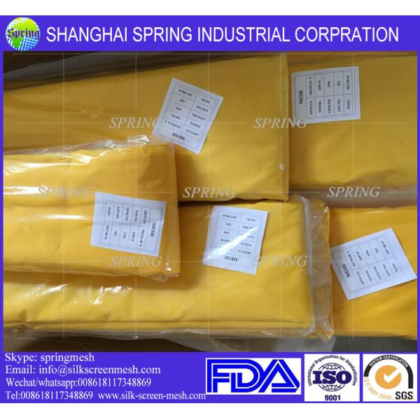 Yellow color 110 monofilament polyester silk screen printing mesh wholesale