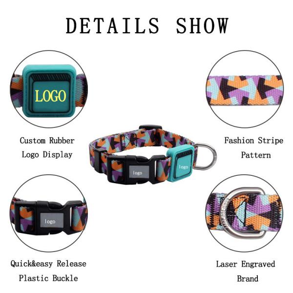 High Quality Promotional Dog Collar Pet Collar Logo Customized