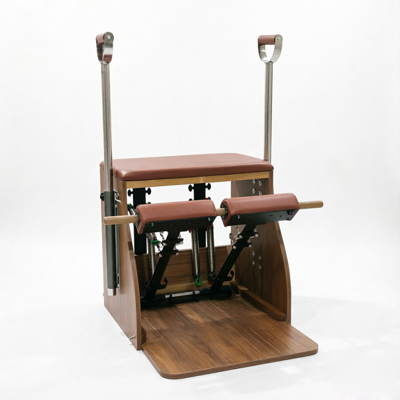 Walnut Pilates Wunda Chair With Maple Board And Microfiber Leather Cushion ODM