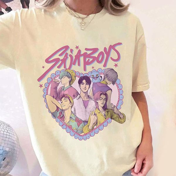 68cm 69cm V Neck T Shirts Women White Cotton Crew Neck T Shirt S M L