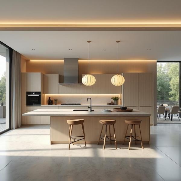 One-stop Designs Factory Kitchen Furniture Design Customized Modern Designs High Gloss Kitchen Cabinet Sets for Villa