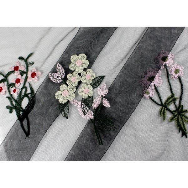 Мулти покрашенная флористическая ткань шнурка для мантии платья/вышила Бридал шнурку