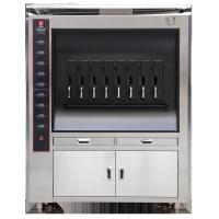 Peixes de aquecimento elétricos Oven With da única máquina da grade dos peixes da camada 20KW 8 espaços