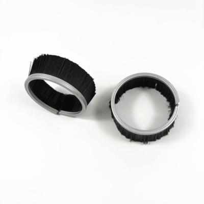 Black Nylon Formed Cup Brush Seal Steel Channel Round Vacuum Strip Side Brush
