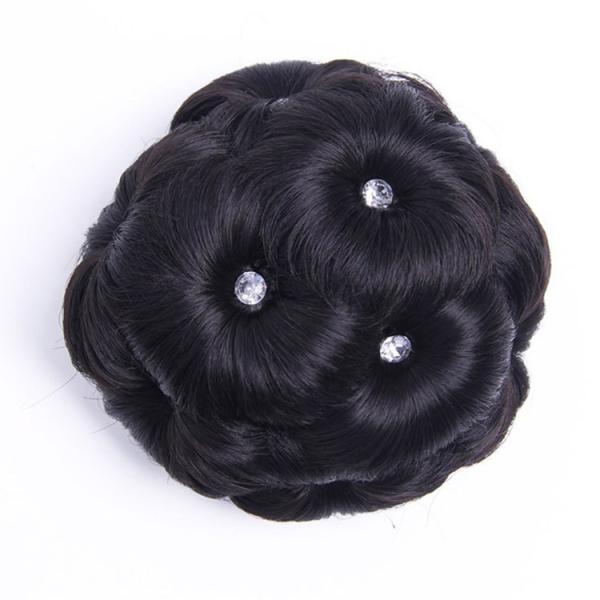 60% Longest Hair Ratio Synthetic Hair Braided Chignon for Natural Fashion in 2022