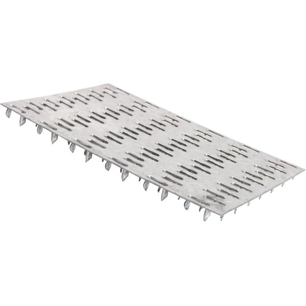 6x4 Inch Pronged Truss Flat Mending Plates Galvanized Steel With 8mm Nail Teeth