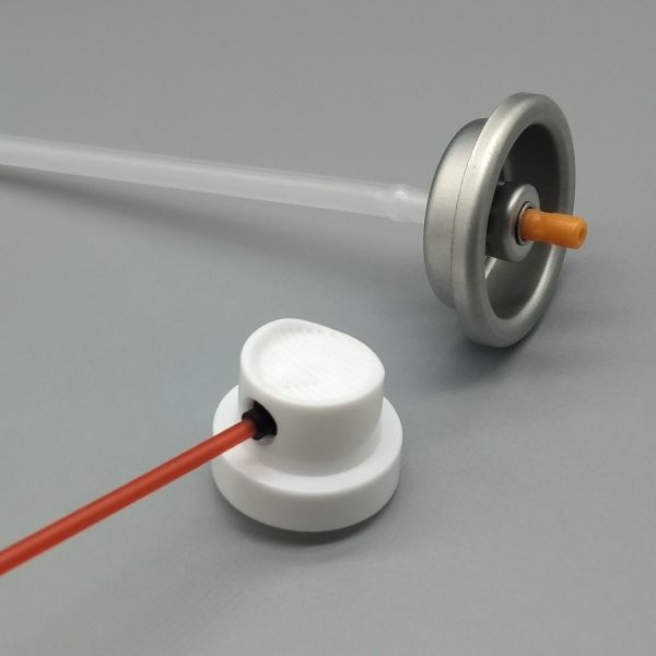 Precision TSA-Compliant Carb Cleaner Valve for Aviation Ground Support Equipment with Non-Marring Nozzle and Calibrated Flow
