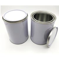 1 litre d' étain rond métallique carré pour la peinture avec couvercles corps soudage des seaux de peinture vides 1L / gallon