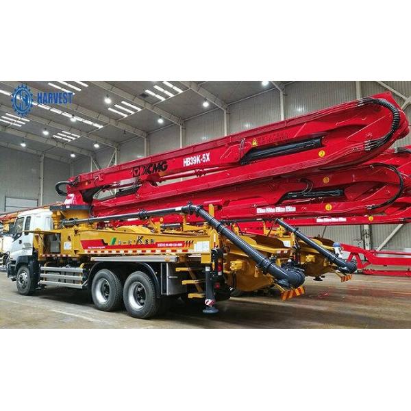 bomba concreta montada caminhão de enchimento da altura 130m3/H HB39K 39m de 1580mm