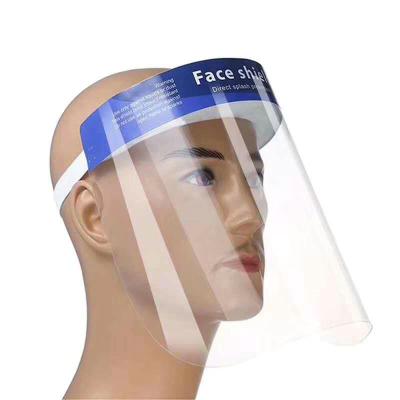 Spitting PET Film Laboratory Face Shield Mask With Sponge Anti Fog Spitting
