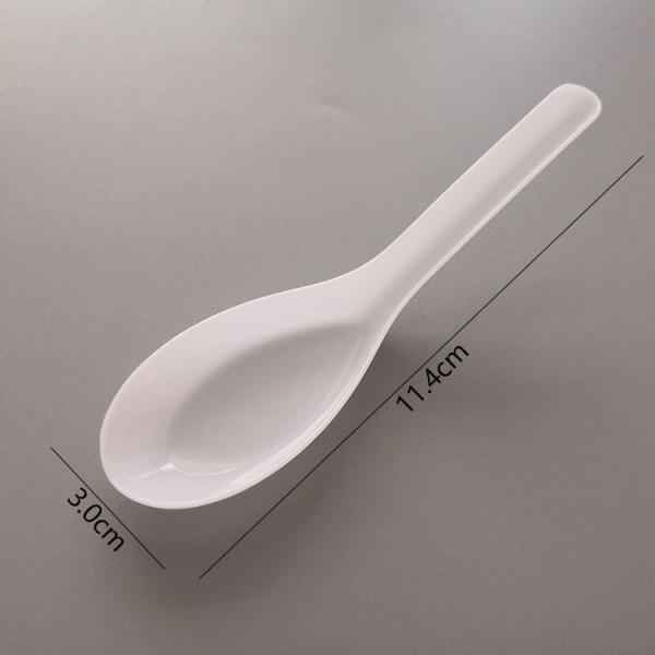 Custom high quality pp soup rice spoons cutlery disposable plastic spoon