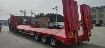 Customizable Steel Multi Axis CIMC Lowbed Semi-Trailer Truck Trailers