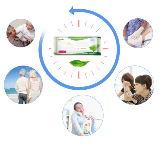 Limpezas molhadas adultas macias ultra grandes com aloés Vera Hypoallergenic Unsented 40 folhas