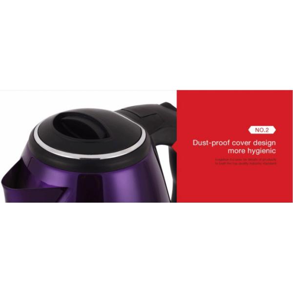 2019 Hot Sale High Quality Best Specifications Purple Stainless Steel Electric Kettle