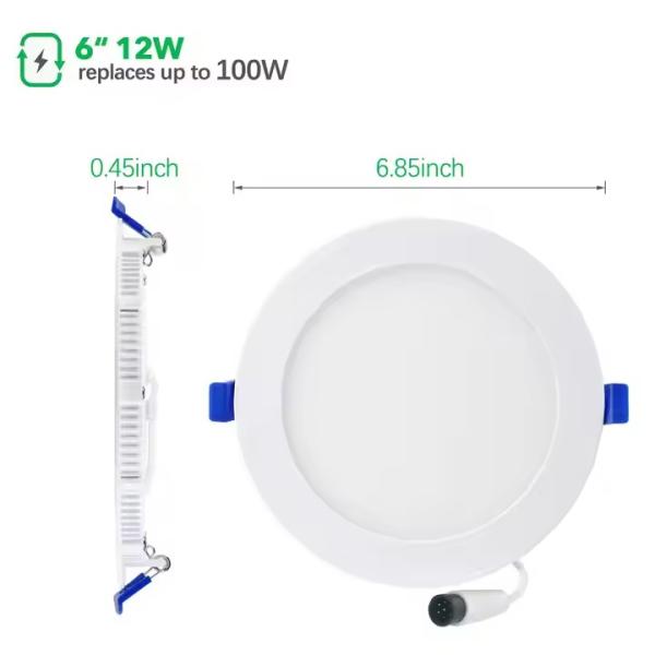 4 Inch 6 Inch Smart LED Down Light Tuya Airtight LED Downlights Slim Panel LED Light IP44